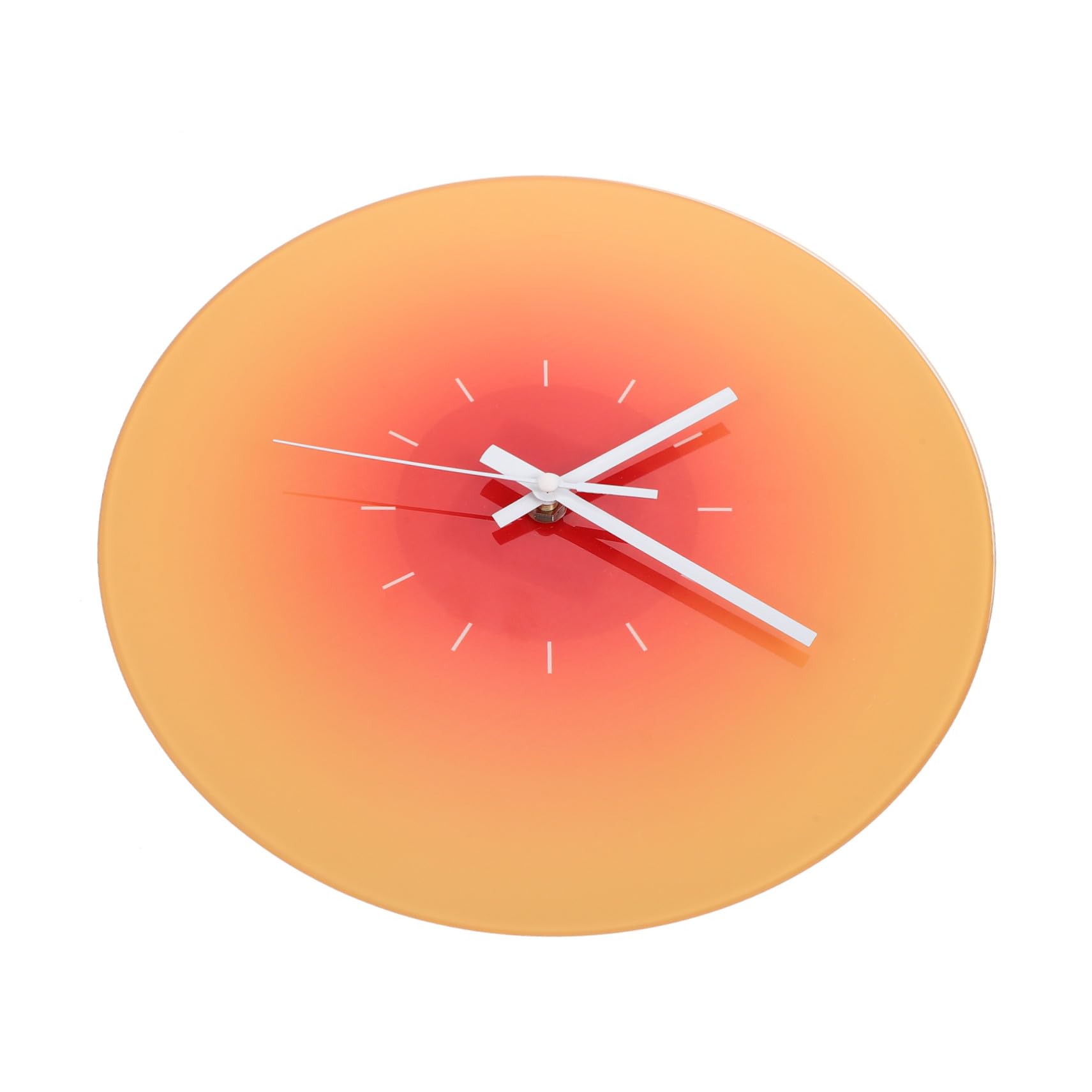 Horloge murale design silencieuse en verre trempé dégradé moderne pour salon
