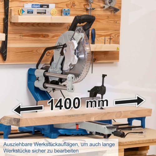 Scheppach HM305SL Schiebe-Kapp-Gehrungssäge, 305 mm, 2000 W