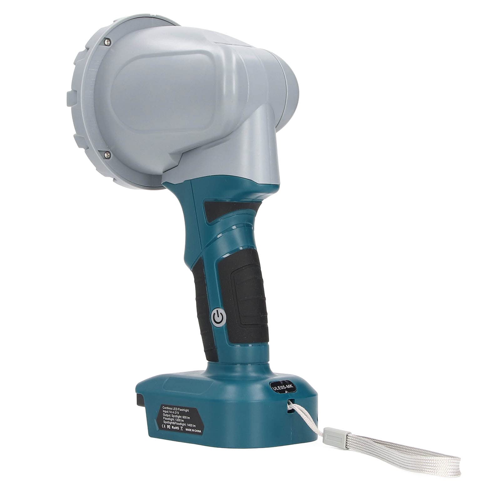 Lampada da lavoro a LED portatile con testa girevole da 110 gradi e 3 modalità di illuminazione - Torcia industriale portatile compatibile con batterie al litio da 14,4-21 V -