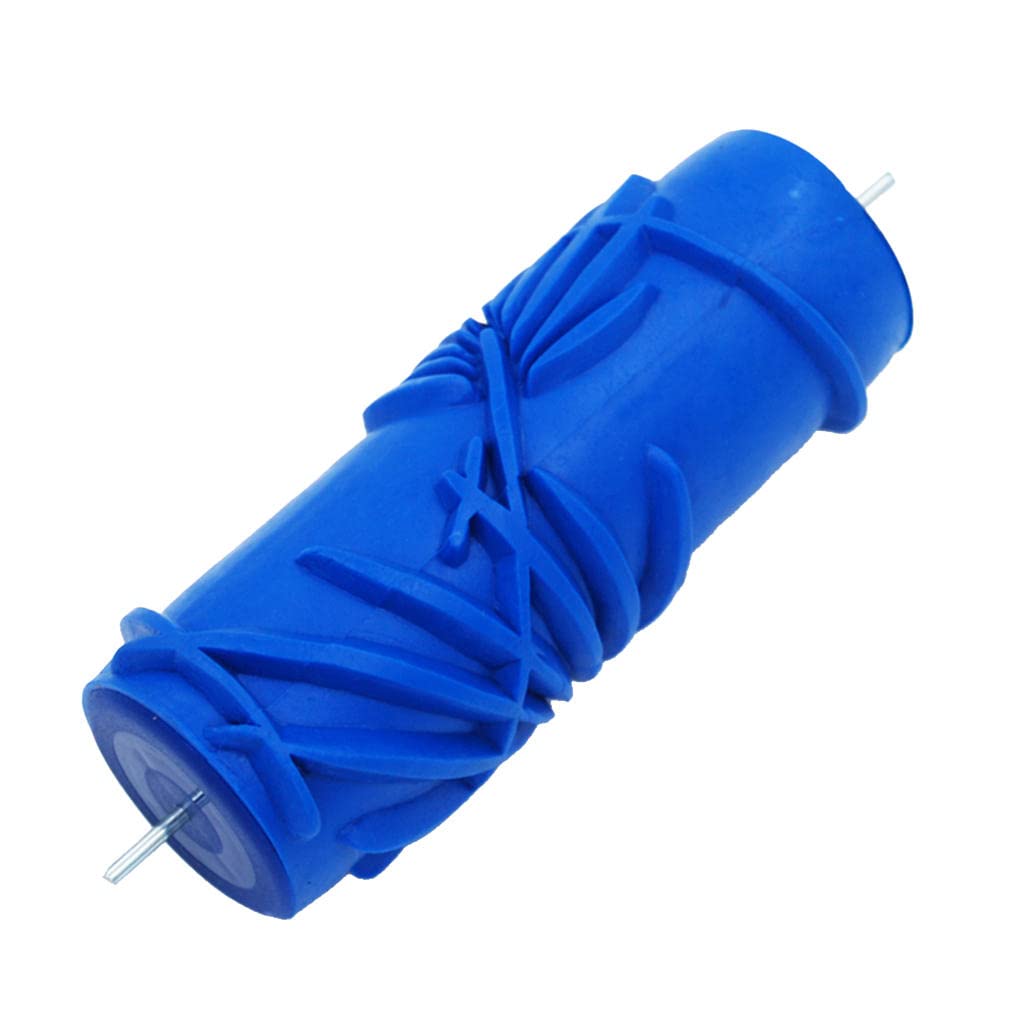 Fenteer Embossing Flower Patterned Paint Roller Sleeve Decorative Texture Roller for Wall Painting Machine - #12, as described