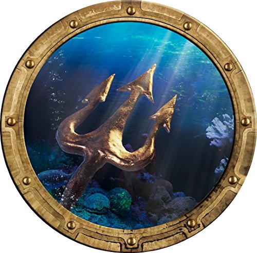 Vinilo decorativo marino con ventana tipo escotilla de 18 pulgadas