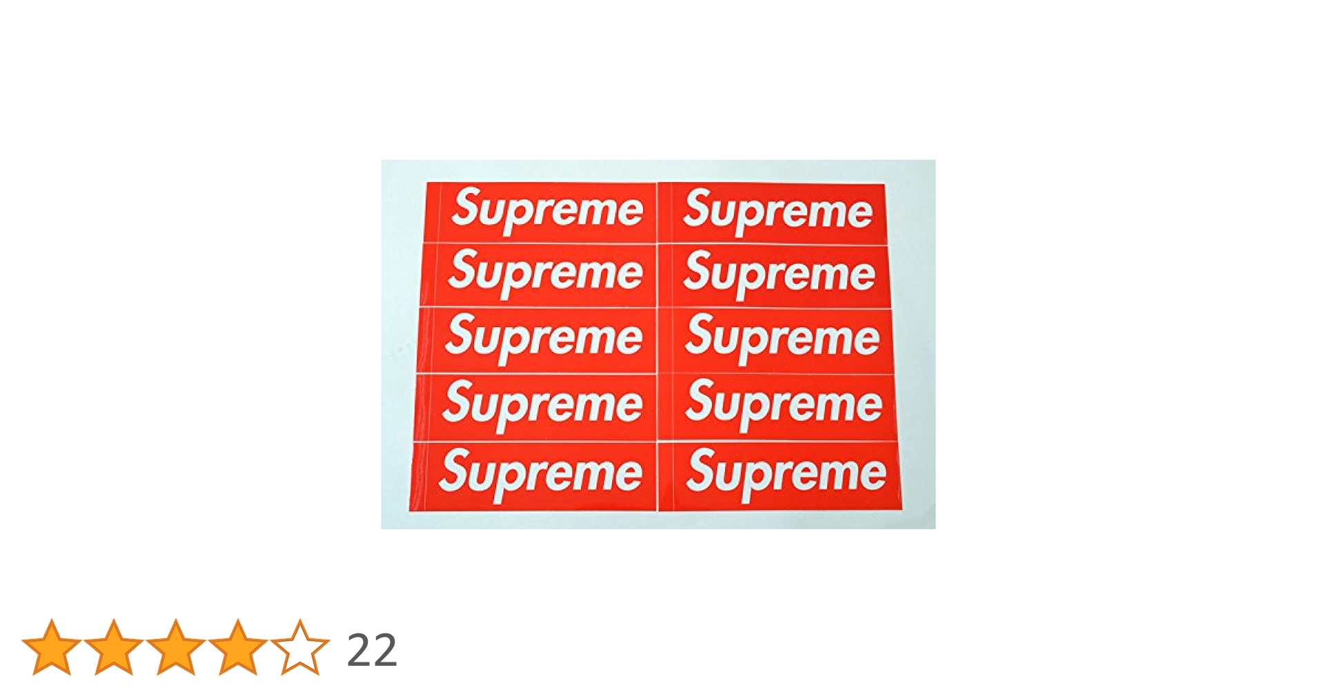 シュプリーム　ボックスロゴ　ステッカー　赤ステッカー　100枚セット Supreme Box Logo ステッカー1パック - Supreme 通販 Online
