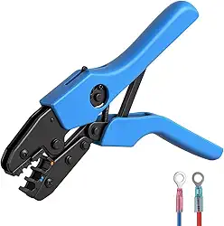 Alicate de Crimpar, Ferramenta de crimpagem para conectores termorretráteis - 0,5-6 mm² Alicate de crimpagem com catraca para terminais de fios - Ferramentas de crimpagem com catraca