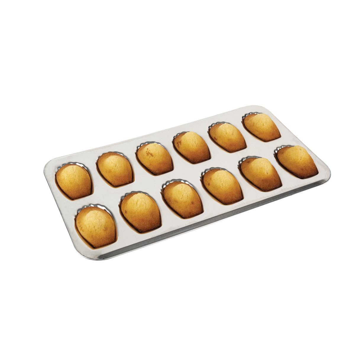 Gobel 12 Count Heavy Tinned Steel Madeleine Sheet Pan