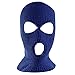 Knit Sew Acrylic Outdoor Full Face Cover Thermal Ski Mask with Eye, Mouth Hole Gaps for Cycling, Sports, Cold Weather Protection by Super Z Outlet (Navy Blue)