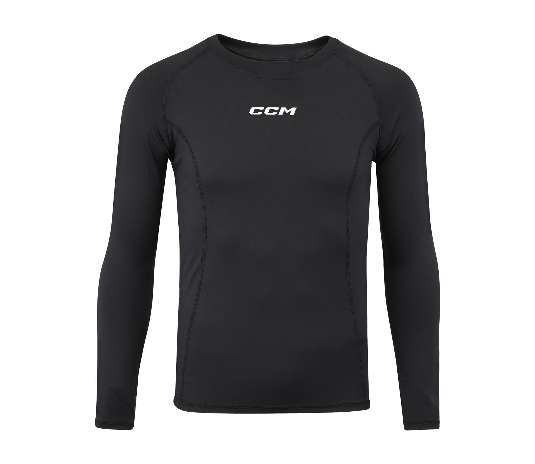 CCM T-shirt de compression à manches longues pour jeunes, tissu extensible dans les 4 directions
