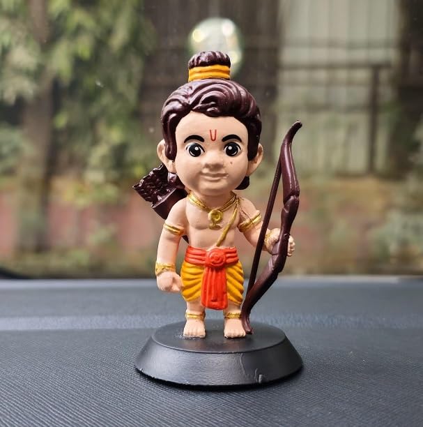 Lord Shree RAM Ji Idol for Car Dashboard, Office Table,Home Decor, Dhanush Teer Kaman Figurine| God Statue for Gifting, Family & Friends (Shree Ram Ji) (Pack of 1)