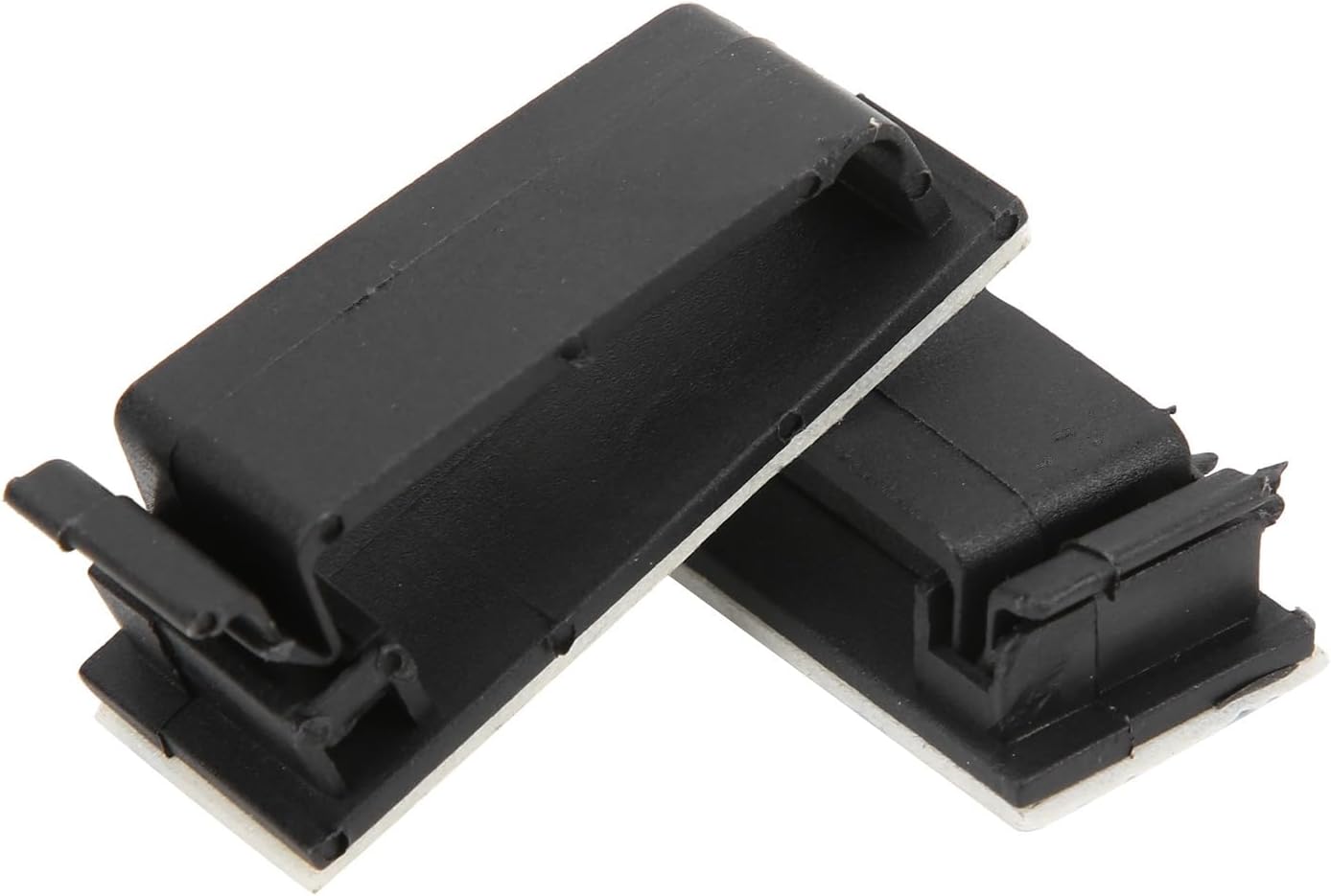 Self Adhesive Cable Holders Nylon Cable Clips Fixed Line Buckle Strong High Temperature for Organizing Computer TV Christmas Light USB Power Cords Black 50PCS