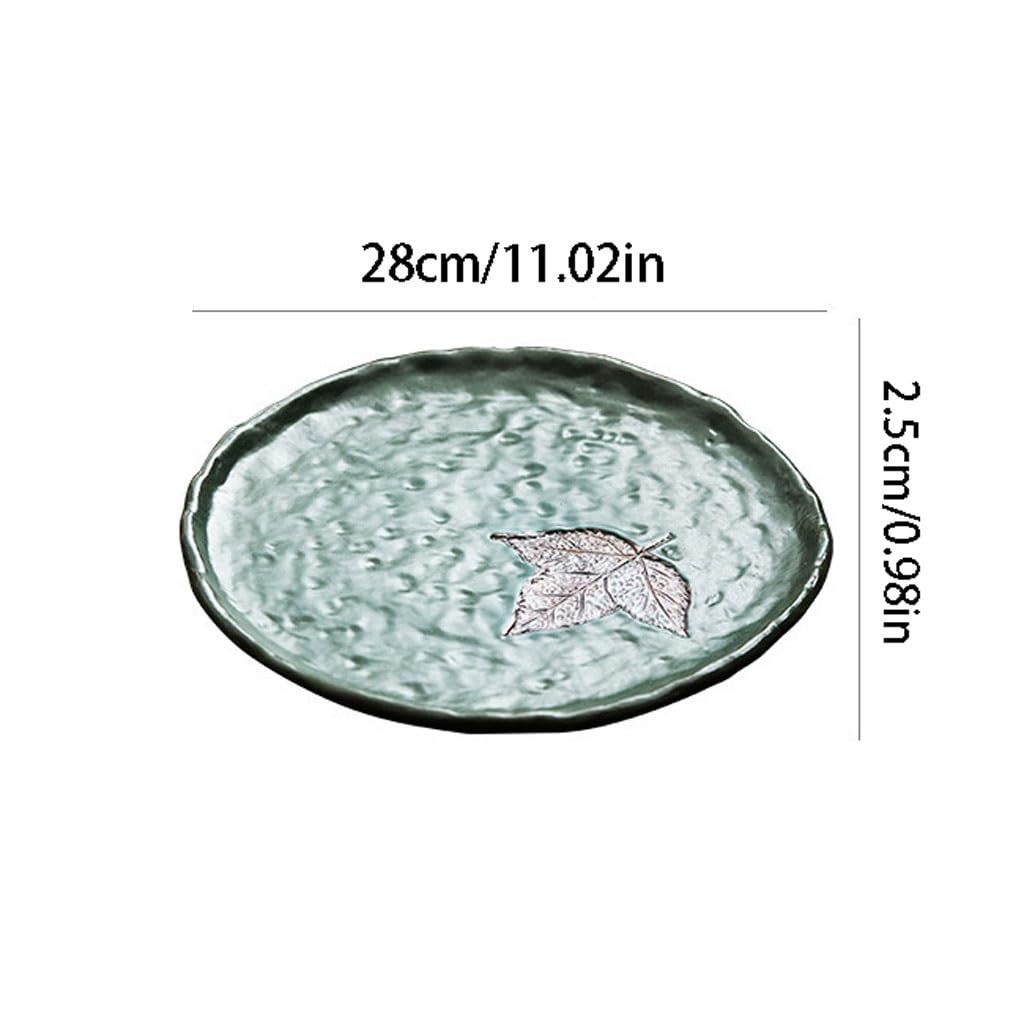 Serwis do herbaty 28 x 2,5 cm kreatywny chiński styl prosty ceramiczny taca na herbatę sucha herbata taca domowy stół ornamenty chiński serwis do herbaty