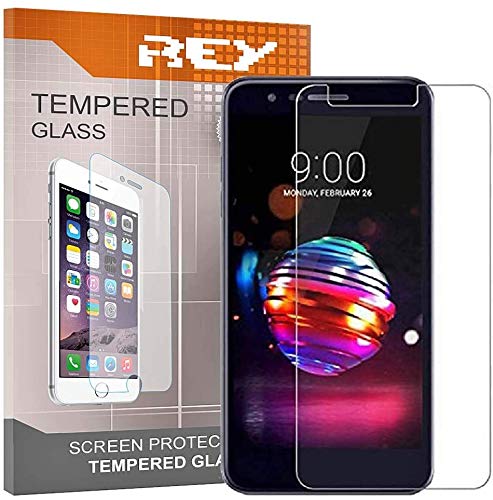 REY 3X Protector de Pantalla para LG K11, Cristal Vidrio Templado Premium