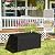 DRATO 320 Gallon Deck Box, Outdoor Large Waterproof Resin Storage Box with Lockable Lid for Patio Cushions, Gardening Tools (Black, 320 Gallon)