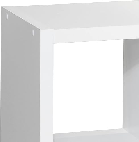 Miniatura 7 de Estantería para libros de 8 cubos, organizador de almacenamiento de cubículos blancos, estantes de almacenamiento abiertos para aula, sala de juegos