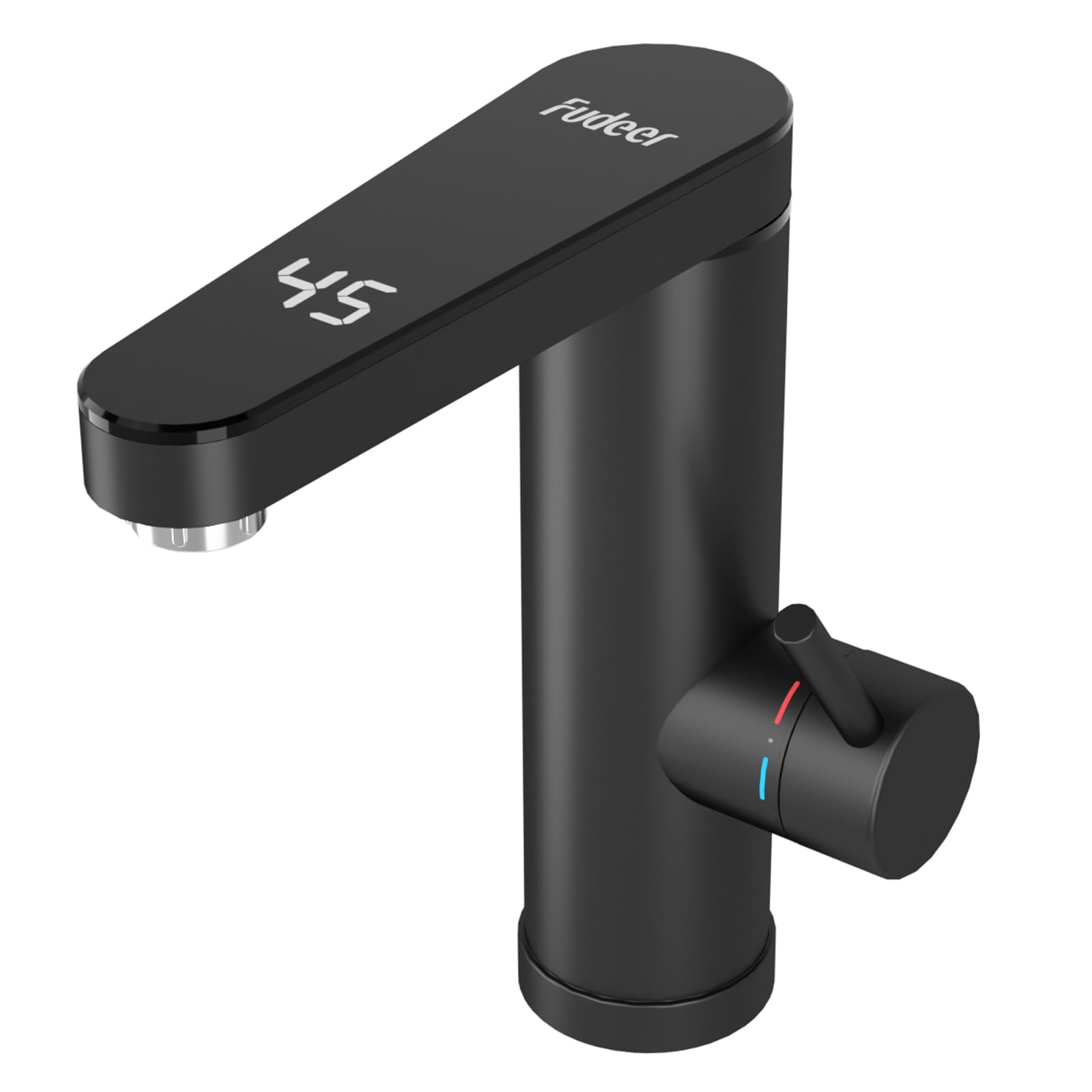 Scaldacqua istantaneo in acciaio inox, rubinetto elettrico con scaldabagno con indicatore digitale della temperatura, beccuccio girevole a 120 gradi, rubinetti elettrici per bagno, lavello della