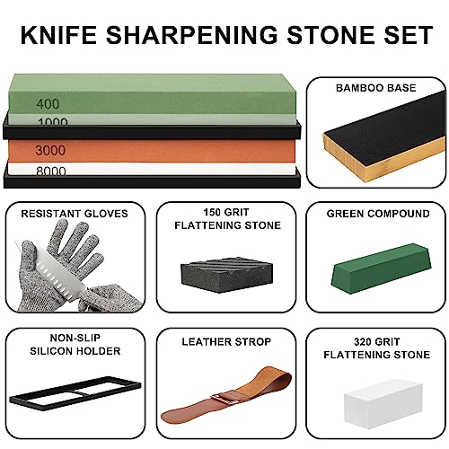 Knife Sharpening Stone Whetstone Knife Sharpener Wet