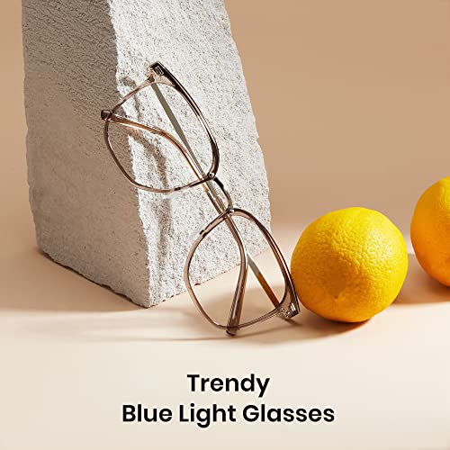 Image of Cyxus Stylish Blue Light Glasses for Woman, Lightweight Computer Glasses for Screen Time Anti Eye Strain for Work, Daily Use