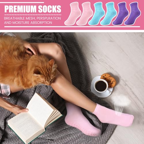 Image of Liitrsh 60 or 150 Pairs Pilates Grip Socks Bulk Unisex Non Slip Yoga Grippy Socks Woman for Adults Yoga Pilates Hospital