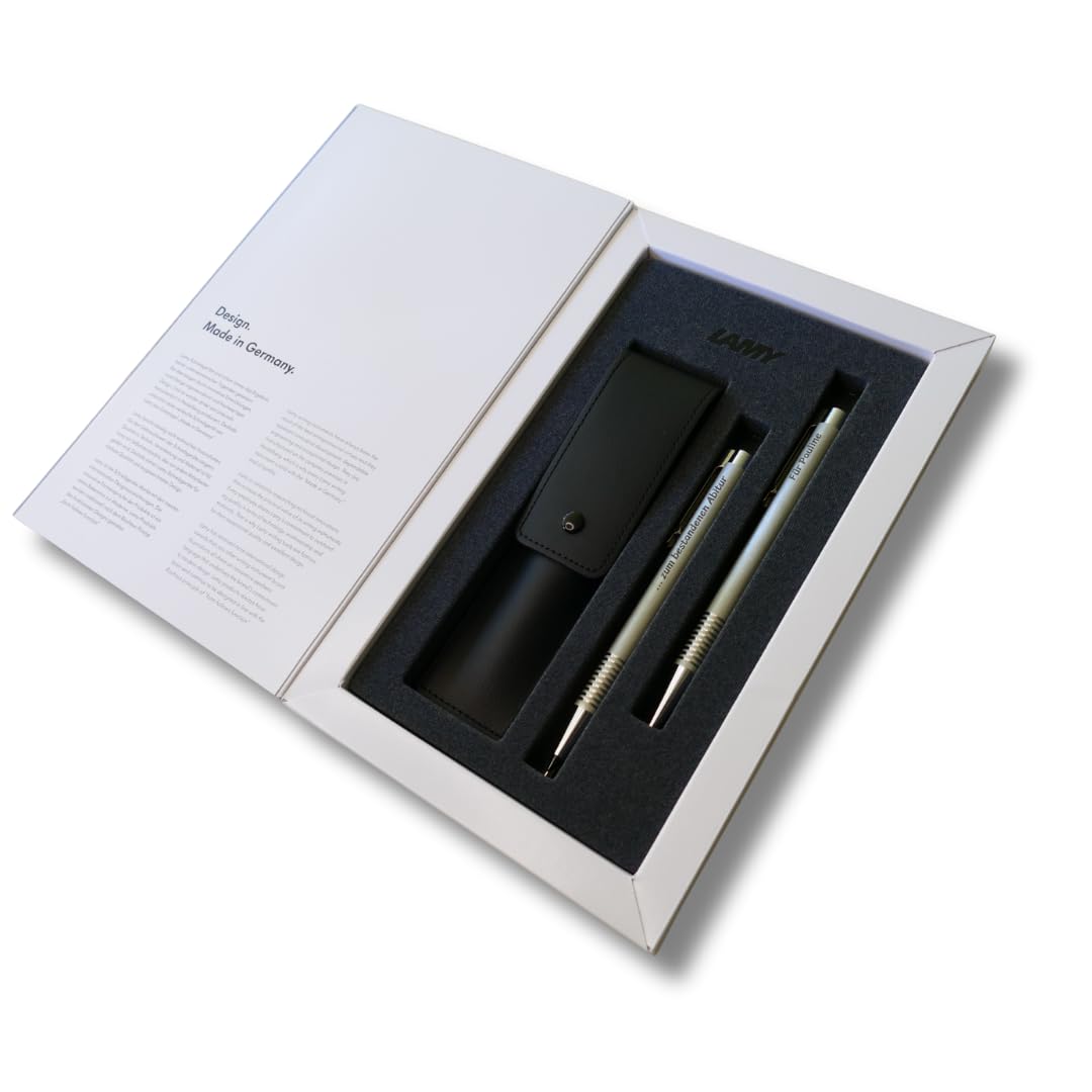 Lamy Set logo brushed Kugelschreiber + Bleistift 106/206 inkl. Laser-Gravur