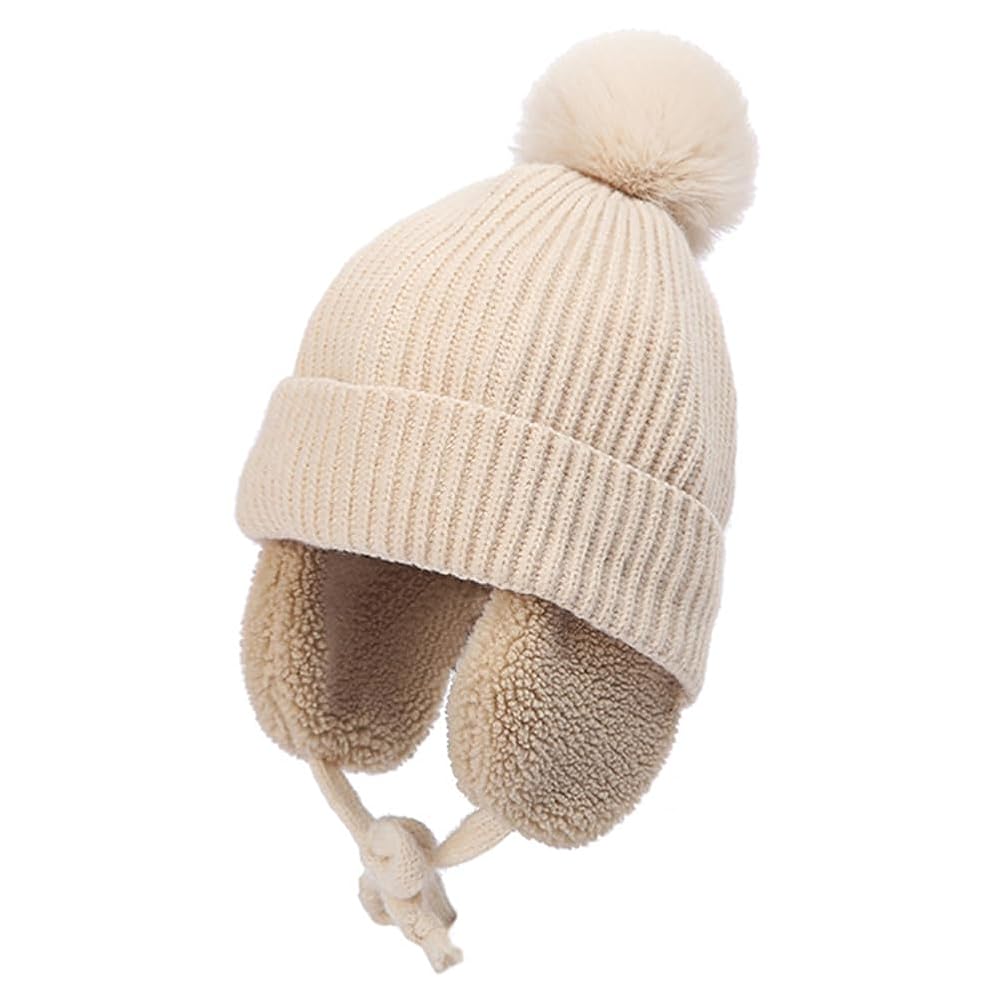 Amazon.com: Queenbox Baby Pom Pom Beanie Hat with Long Ear