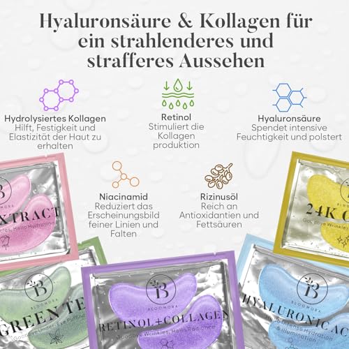  Augenpads mit Niacinamid & Hyaluron (30 Paare) - Entfernt Augenringe für Schn appart &шаяхорошее здоровье глаз - ideal 