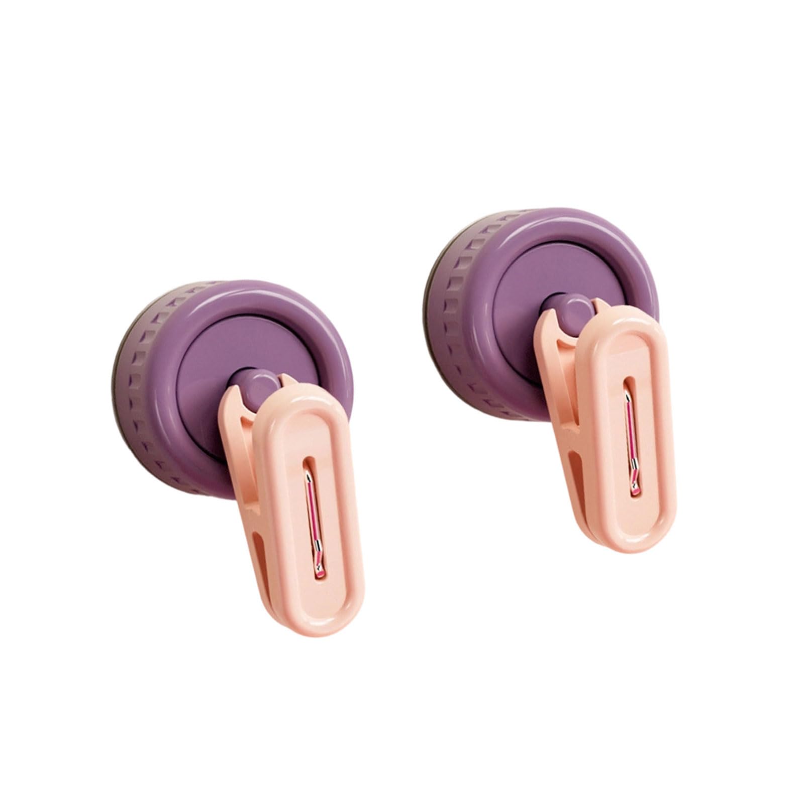 Kaeltsyn Purple 2Pcs Swivels Suction Hook Wall Mount Hanger Ideal For Bathroom Kitchen Bedroom Storage Needs Kitchen Tool Hanger
