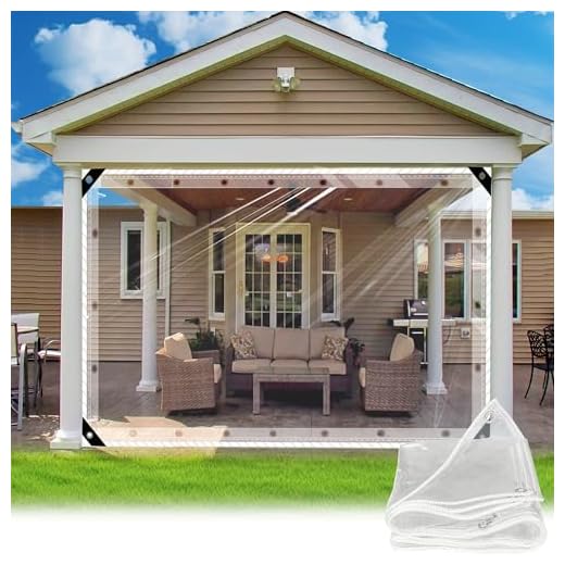 SDLLG Clear Waterproof Tarpaulin for Protection