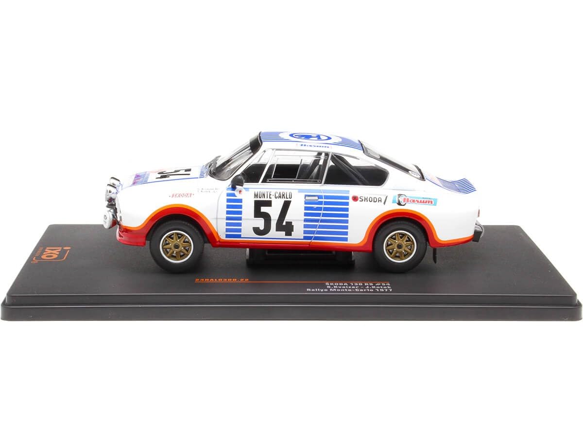 Škoda 130 RS, No.54, Kvaizar, rallye Monte Carlo 1977 1:24 IXO | Sběratelské modely aut