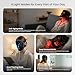SANATECH LED Light Therapy Mask for Face, 4 Modes LED Face Mask Light Therapy with 850nm Near-Infrared, 400 LEDs, Rechargeable, Portable Anti-Aging Device (Onyx Black)
