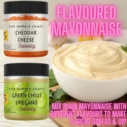 The Humble Craft Cheddar Cheese Seasoning Powder - Cheese Powder for Popcorn, Pasta, Spread, Dip & Marinade - 100gms