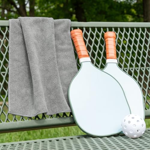 S&T INC. Microfiber Gym Towels, Yoga Towel for Home and Gym Bag, 16 Inch x 27 Inch, 6 Pack