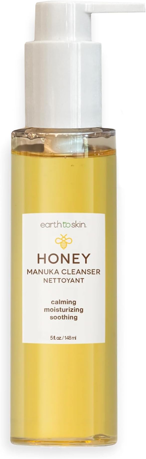 Earth To Skin Manuka Honey Facial Cleanser for Sensitive Skin - Hydrating Manuka Honey Face Wash with Glycerin - Gentle Daily Face Cleanser That Cleans Without Drying - Sulfate Free Formula - 5 Fl Oz