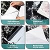 Arthome Black Silver Marble Contact Paper,60cmx508cm Self Adhesive Wallpaper,Peel and Stick Paper Removable Decorative Film for Desk,Kitchen,Countertop,Cabinet,Shelf Liner,Waterproof Vinyl Sticker #5