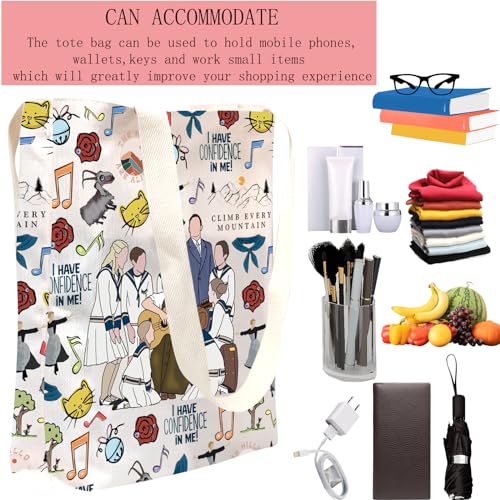 POFULL Musical Movie Tote Bag Music Lover Gift Singing Merch3