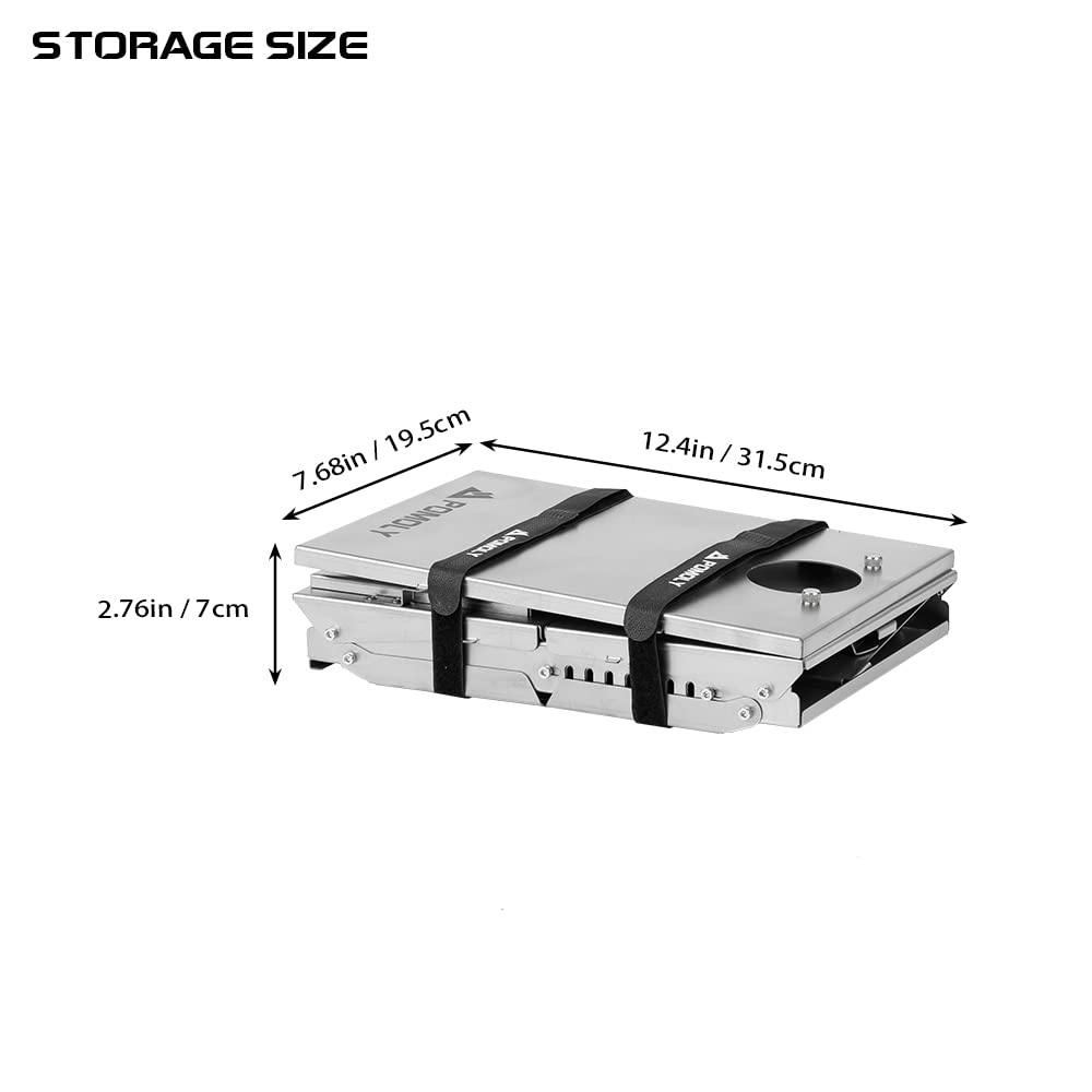 Amazon.co.jp: POMOLY T1mini3 2.0チタンテントストーブ : スポーツ