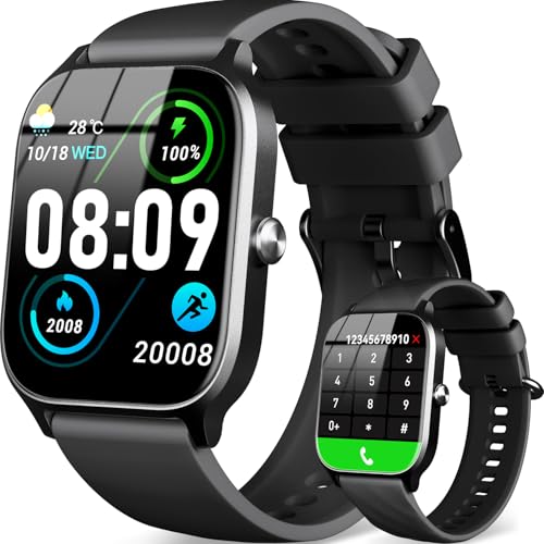 paybay Smart Watch for Women Men,(Answer/Make Call) 1.83'' HD Screen Fitness Activity Tracker Smartwatch for Android iPhone iOS Compatible,IP68 Waterproof Step Counter with Sleep Monitor