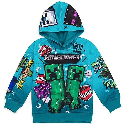 Minecraft Fleece Pullover Hoodie Little Kid to Big Kid Sizes (4-18-20)