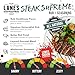 Lane's Supreme Steak Rub, 13.3 oz - Bold Beef Seasoning with Salt, Pepper, Garlic, Horseradish, Butter & Thyme - Sugar-Free, Gluten-Free Brisket Rub & Steak Seasoning for Grilling, Smokers, and BBQ