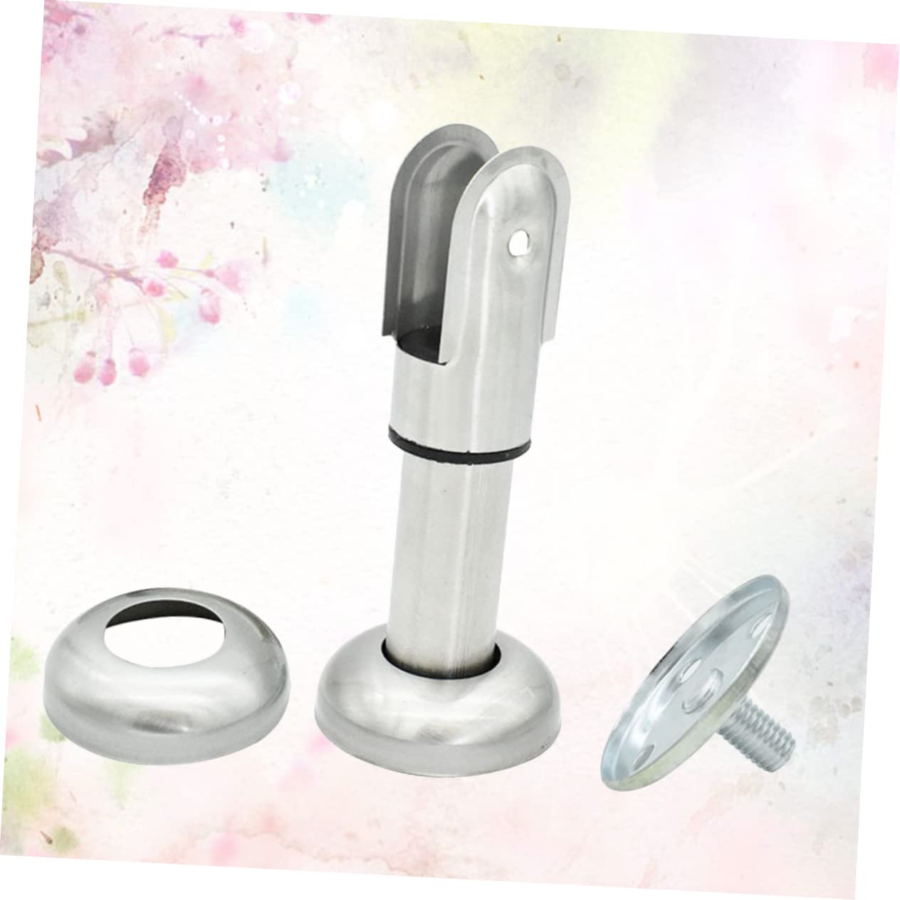 Soporte Para Particiones De Baño - 4 Patas De Acero Inoxidable, Ajustables, Para Cubículos De Inodoro