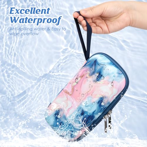Image of YOUSHARES Insulin Cooler Travel Case - Diabetic Insulated Organizer Portable Cooling Bag for Medication Cooling Insulation, Insulin Pen Case with 2 TSA Approved Cooler Ice Pack (Quicksand Powder)