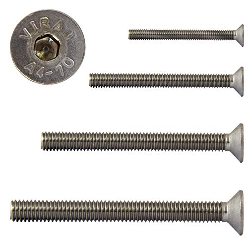 Preisvergleich Produktbild FASTON Senkkopfschrauben mit Innensechskant M4x16 Edelstahl A2 V2A (20 Stück) Senkschrauben Vollgewindeschrauben DIN 7991 Senkkopf Schrauben Rostfrei