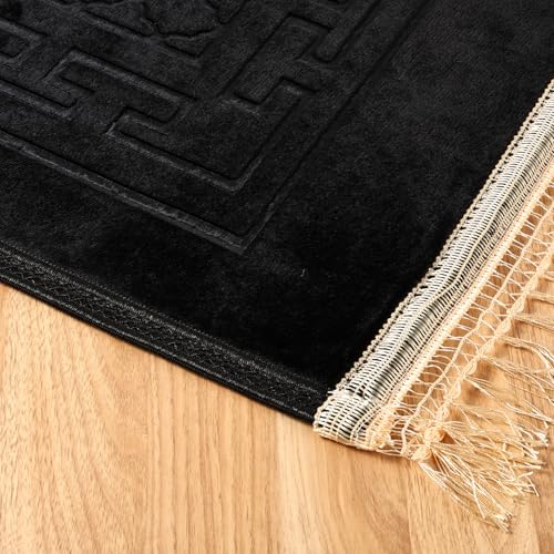 Tapete de oración islámico suave acolchado FUMMI negro miniatura 4