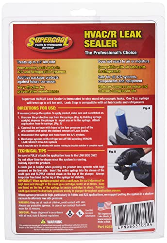 Tsi Supercool 28399 Hvac Leak Stop Syringe With Application Hose, 2 Fl. Oz. (60 Ml) #TOP1