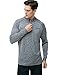 TSLA Men's 1/4 Zip Pullover Long Sleeve Shirt, Quick Dry Performance Running Top, Athletic Quarter Zip T-Shirt, Sun Block Quarter Zip Spacedyegrey, X-Large