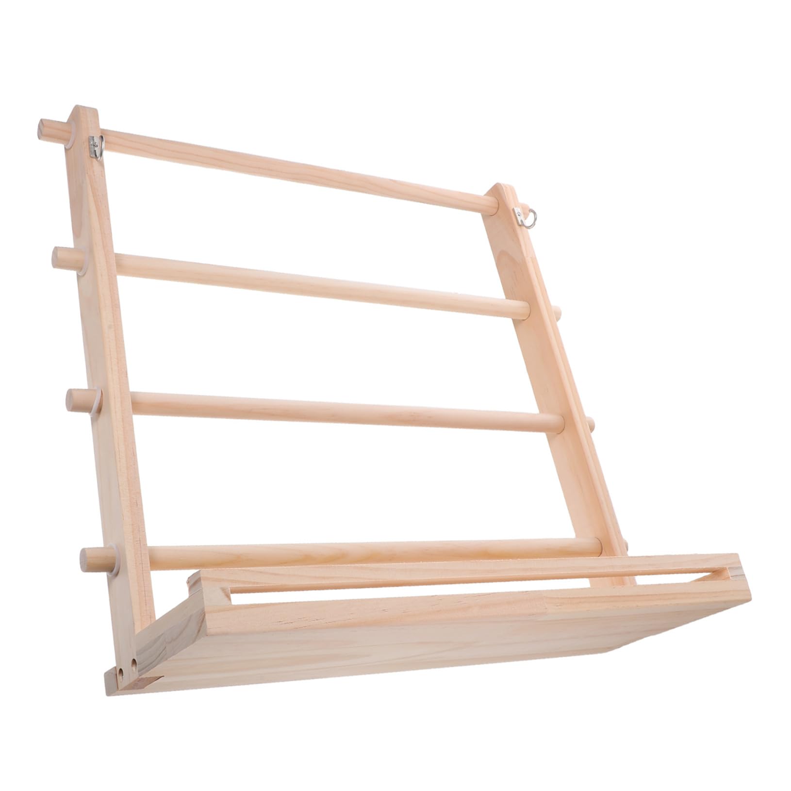 Sewroro Estante de Almacenamiento de Carretes de Madera Organizador de Hilos y Cintas para Manualidades Floristería y Envolturas para Desplegar y Guardar Hilos de Coser para Decoraciones