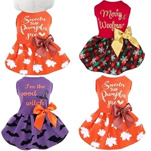 Abbylike 3 Pcs Seasonal Dog Outfits...