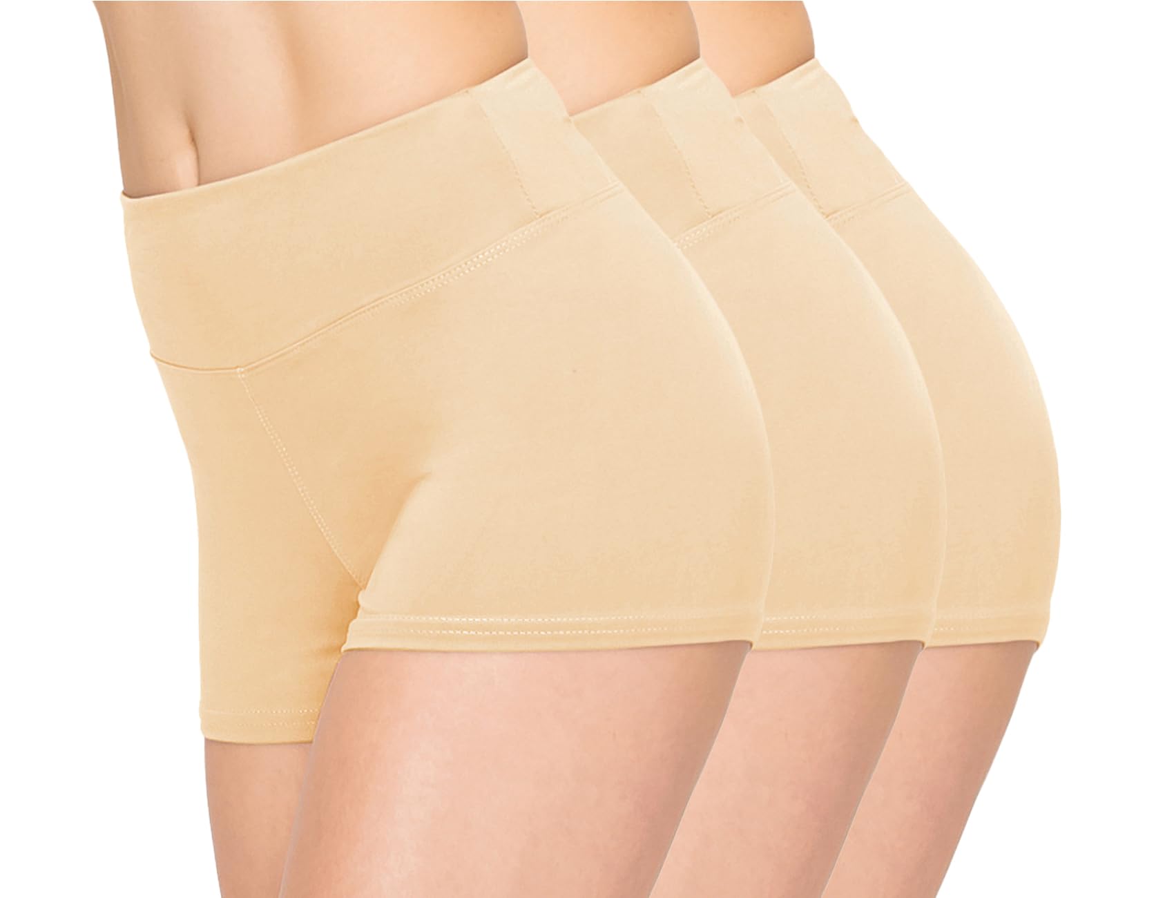 Always 3 Pack Yoga Shorts – Super Soft Slip Shorts for Women
