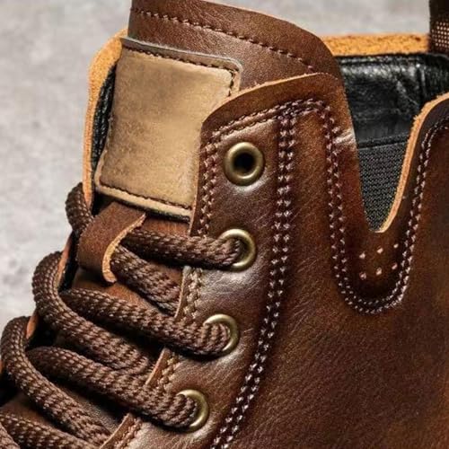 Bottines rétro en cuir homme pour affronter l'hiver avec style