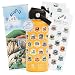 BlueTrail 50 States Water Bottle with Stickers - 32 oz Insulated Stainless Steel, Upgraded Leak-Proof Lid, UV & Waterproof Permanent Stickers, Laser Engraved 50 States of the USA (Copper Glow)