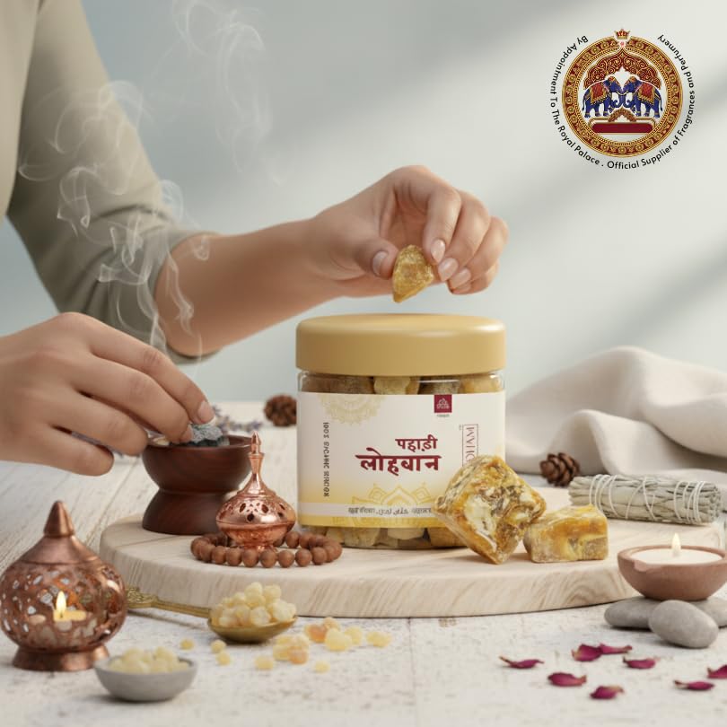 Image of Natural Pahadi Loban Premium Frankincense for Dhoop Dhuni, Meditation, and Positive Energy - 100 Gm| Pack of 1