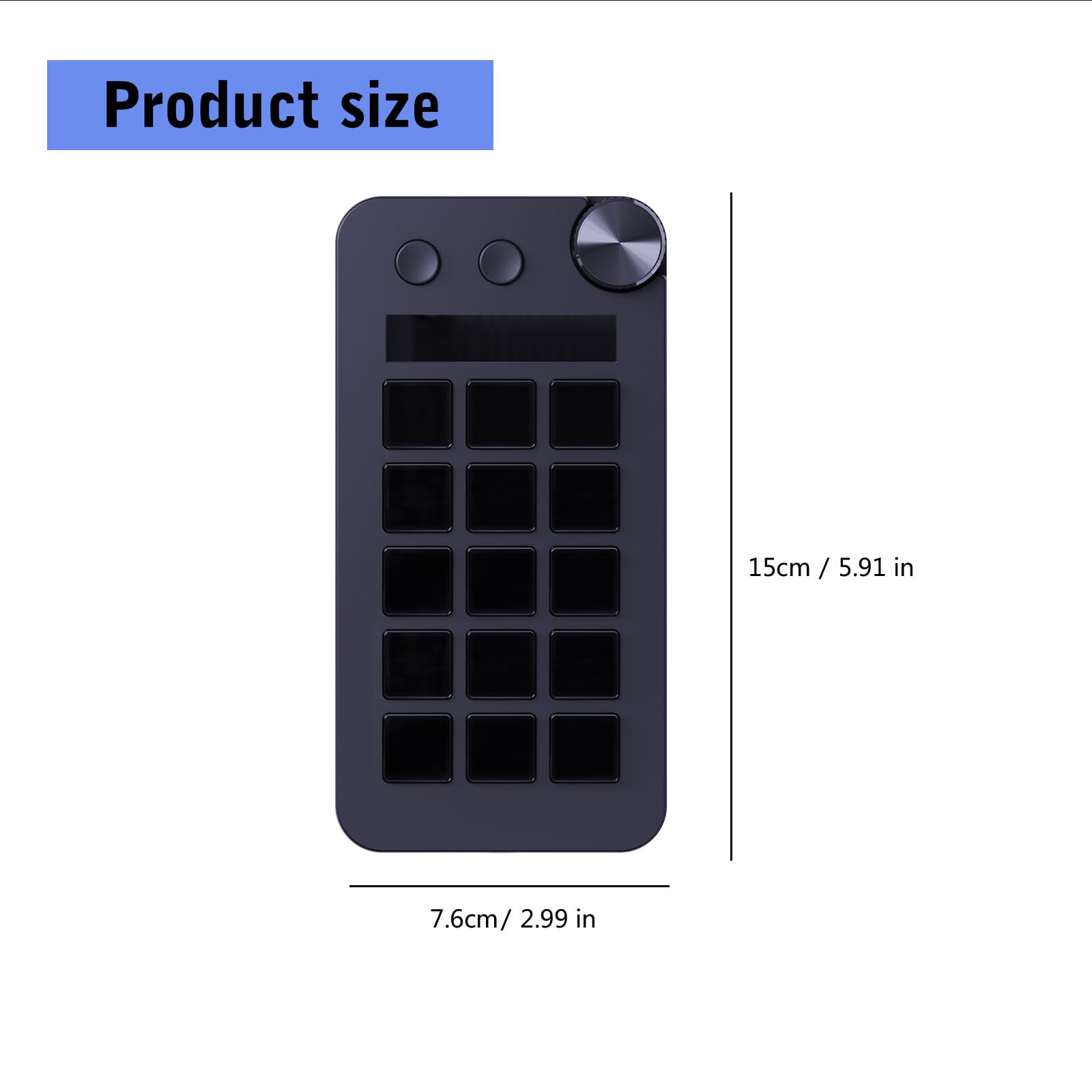 StreamDeck Miniatura Visual Tastiere StreamDeck LCD Pulsante Live Content Creation Controller 15Keys Pulsante doganale per Personalizzabile