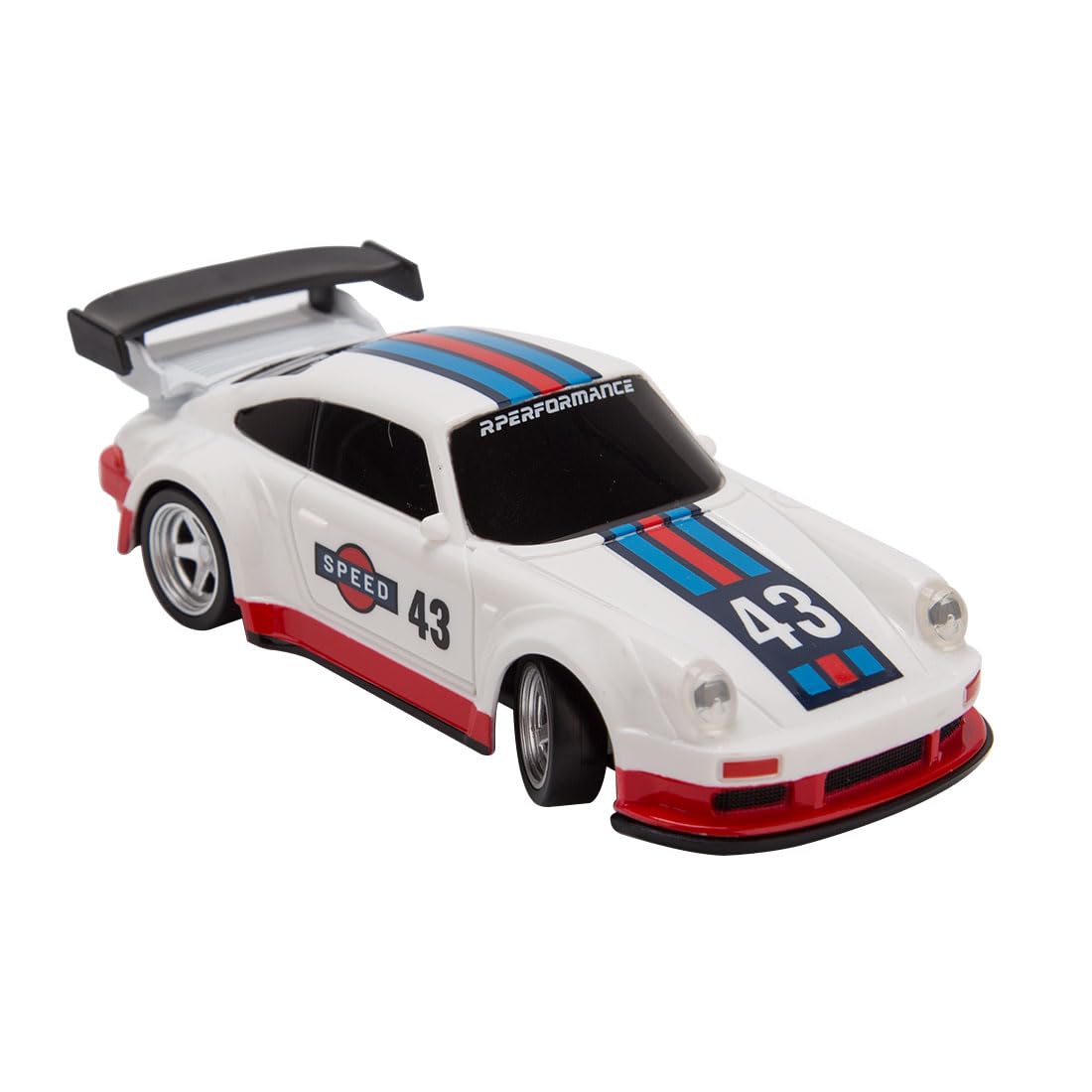 Torquino 1/43 Scale Mini RC Drift Car, 2.4G Full-Proportional Electric RC Vehicle Racing Car with Linked Light Set, Vehicle Gift for Adults(Gyro RTR Version)